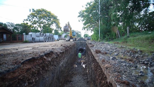 Obras Hidricas en Av. Centenario