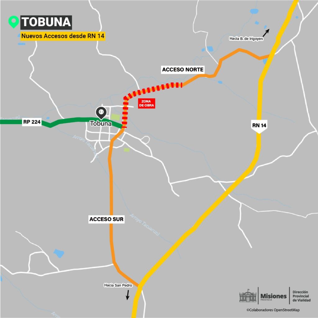 Mejor conectividad: La DPV avanza en la pavimentación del acceso norte a Tobuna